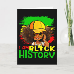 Tarjeta Soy el Mes de la Historia Negra Reinas Melanina Ne
