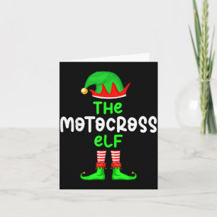 Tarjeta Soy El Motocross Elf Dirt Bike Navidad Combinación