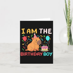 Tarjeta Soy El Niño De Cumpleaños Cute A Los Niños De Capi