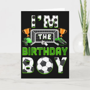 Tarjeta Soy El Niño Del Cumpleaños Familia De Fútbol Parti