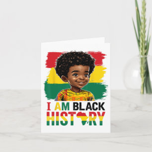 Tarjeta Soy el niño pequeño Melanin de la historia negra