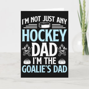 Tarjeta Soy el papá portero de hockey de un portero de hoc