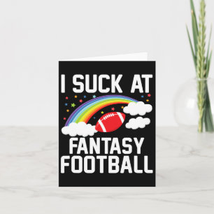 Tarjeta Soy el perdedor de fútbol fantástico de Mamá Hombr