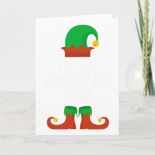 Tarjeta Soy el portero Elfo Familia Pijama Navidad Hockey