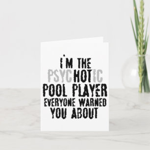 Tarjeta Soy el psicótico jugador de la piscina caliente - 