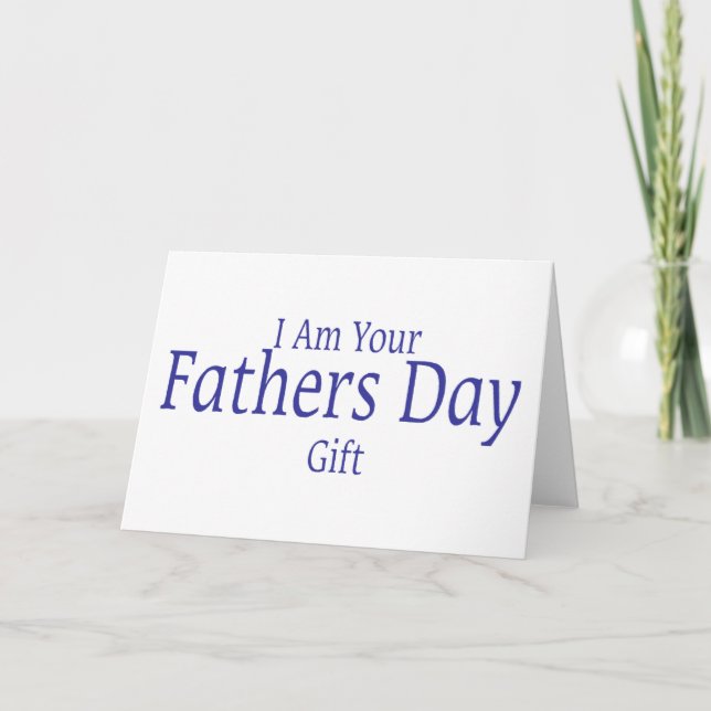 Tarjeta Soy el regalo del Día de Tus Padres (Anverso)