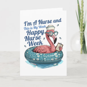 Tarjeta soy enfermero y esta es mi semana feliz semana de 