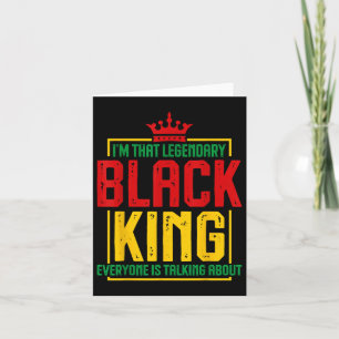 Tarjeta Soy Ese Legendario Rey Negro Africano Estadouniden