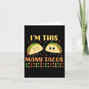 Tarjeta Soy Este Muchos Tacos Segundo Partido De Cumpleaño