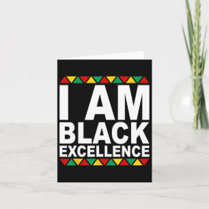 Tarjeta Soy Excelencia Negra Mes de Historia Negra Melanin