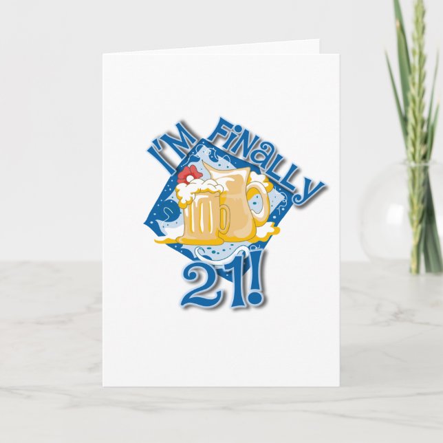 Tarjeta Soy finalmente 21 (Anverso)