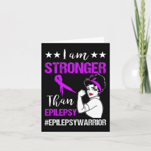 Tarjeta Soy Fuerte A La Epilepsia De La Mujer Fuerte G