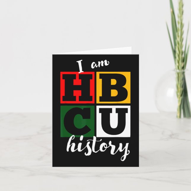 Tarjeta Soy Historia Hbcu - Mes de Historia Negra (Anverso)