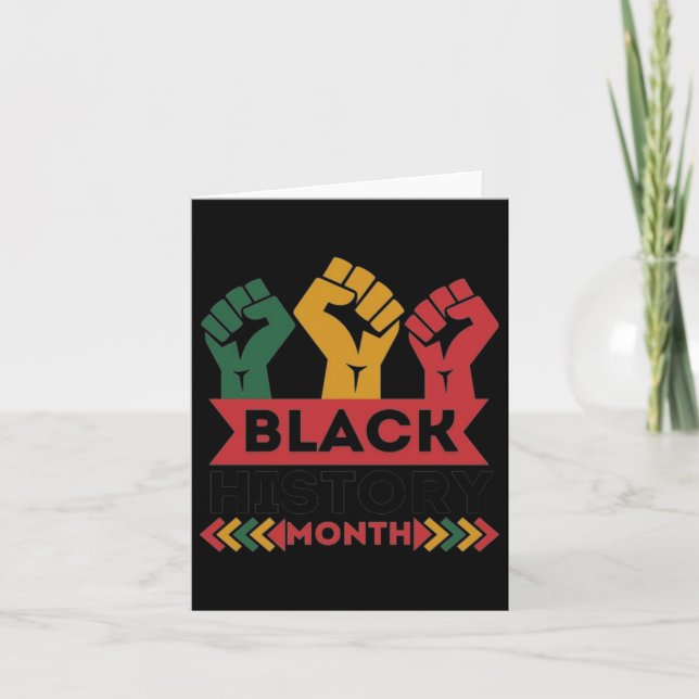 Tarjeta Soy historia negra (Anverso)