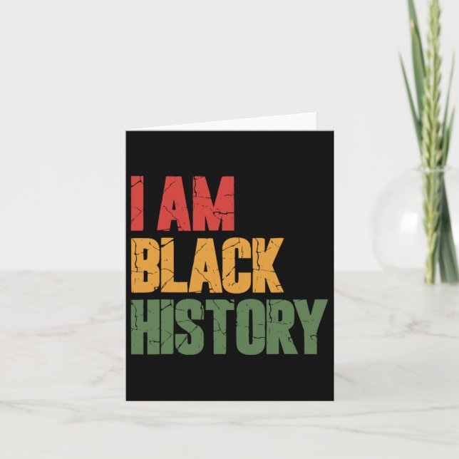 Tarjeta Soy historia negra 1 (Anverso)