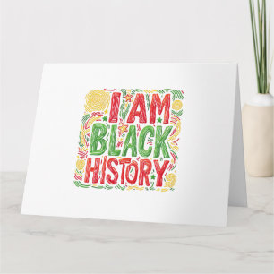Tarjeta Soy historia negra - Activismo negro