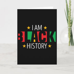 Tarjeta Soy Historia Negra Afroamericano Historia Negra