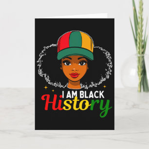 Tarjeta Soy historia negra celebrando el orgullo de la cul