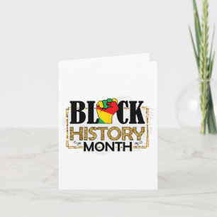 Tarjeta Soy historia negra Melanin Hombres Mujeres Niños
