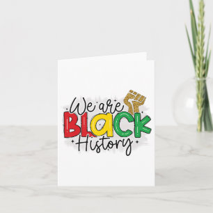 Tarjeta Soy historia negra Melanin Hombres Mujeres Primas