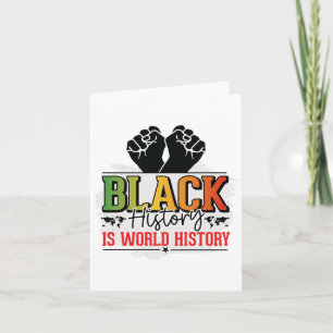 Tarjeta Soy historia negra Melanin Hombres Mujeres Primas 