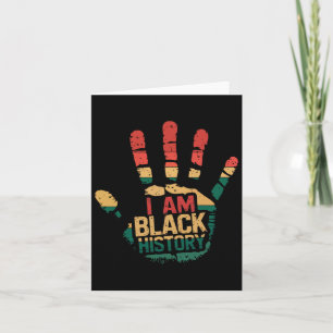 Tarjeta Soy Historia Negra Mes de Historia Negra Diciembre
