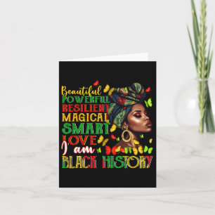 Tarjeta Soy Historia Negra - Mes De Historia Negra Y Orgul