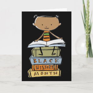 Tarjeta Soy historia negra orgullo negro afroamericano neg