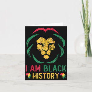 Tarjeta Soy historia negra orgullo negro americano african