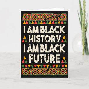 Tarjeta Soy historia negra y futuro negro americano Afric