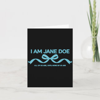 Tarjeta Soy Jane Doe Todos Somos Mensaje De Solidaridad