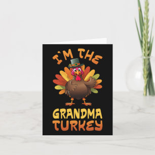 Tarjeta Soy La Abuela Turquía Divertida Familia De Acción