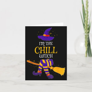 Tarjeta Soy La Bruja Fría Disfraz A Juego Familiar Hallow