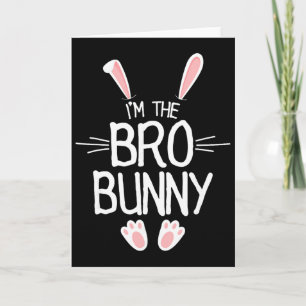 Tarjeta Soy la camisa del hermano Bunny niños lindo coinci