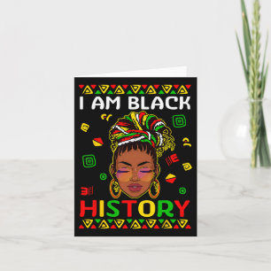 Tarjeta Soy la chica Loc'd del Mes de la Historia Negra Mu