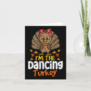 Tarjeta Soy la familia de acción de gracias de la Turquía 