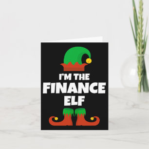 Tarjeta Soy la familia del elfo de las finanzas Navidades