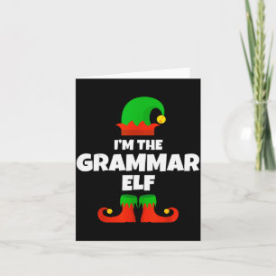 Tarjeta Soy La Familia Duende De La Gramática Pijama Navid