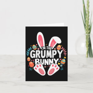 Tarjeta Soy la gruñona familia de pascua que coincide con 