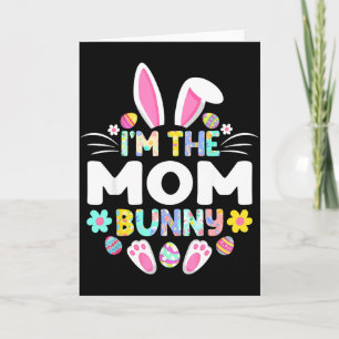 Tarjeta Soy La Mamá Coneja Divertido Día De Pascua Familia