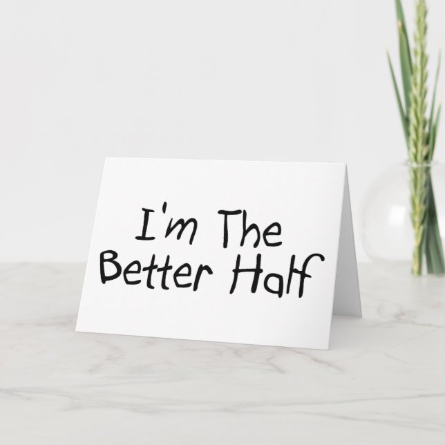 Tarjeta Soy La Mejor Mitad (Anverso)