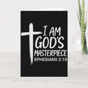 Tarjeta Soy la Obra Maestra de Dios Cristiano Efesios 2_20