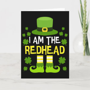 Tarjeta Soy La Pelirroja Día De San Patricio Para Mujeres 