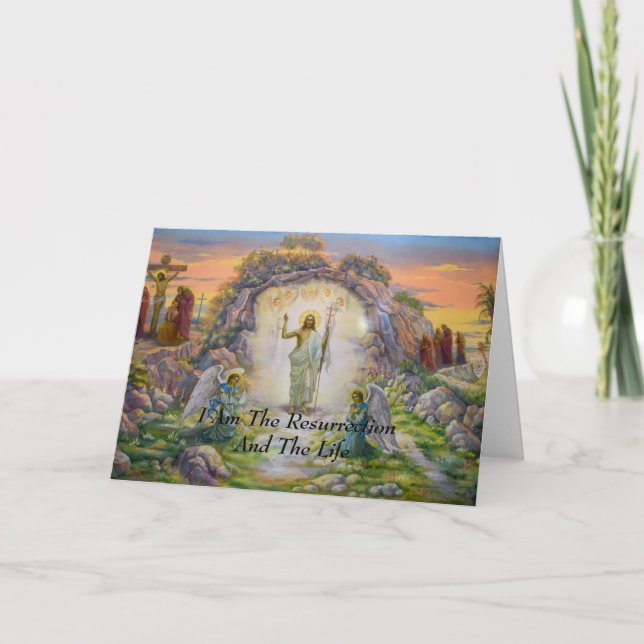 Tarjeta Soy La Resurrección Y La Vida (Anverso)