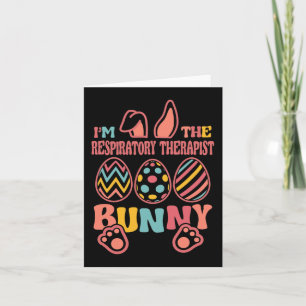 Tarjeta Soy La Terapia Respiratoria Bunny Easter