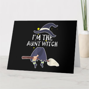 Tarjeta Soy La Tía Bruja Regalos de Disfraces de Halloween