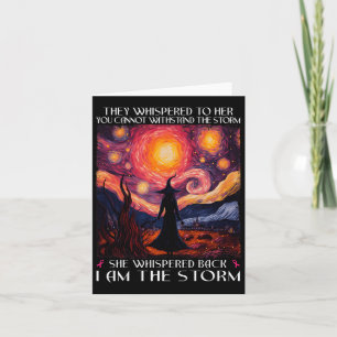 Tarjeta Soy La Tormenta Bruja Cáncer De Mama Halloween Est