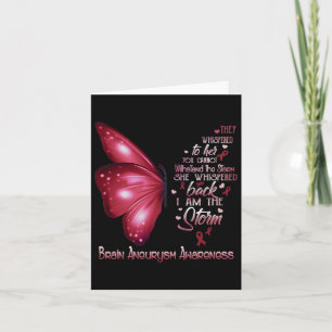 Tarjeta Soy La Tormenta Cerebro Aneurysm Awareness Butterf