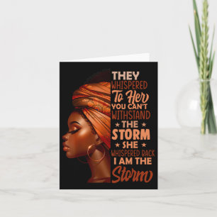 Tarjeta Soy La Tormenta De Mujeres Negras Historia Negra M