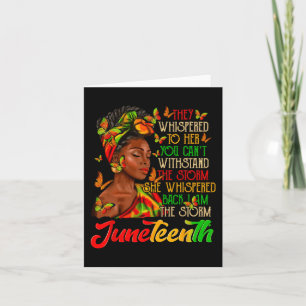 Tarjeta Soy La Tormenta De Mujeres Negras Mes De Historia